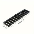 Multi-Function Belt, Tie & Scarf Storage Rack Organizer Accessory Storage Rack QXL black 1pc