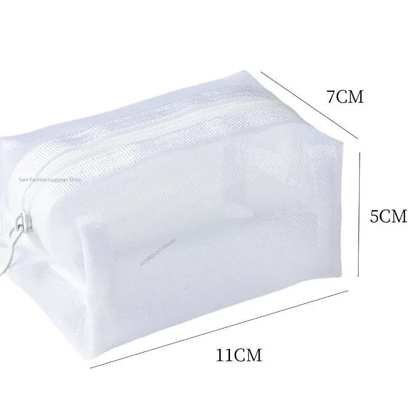 Mini Mesh Zipper Pouch | Breathable Nylon Storage Bag Mini Mesh Pouch QXL