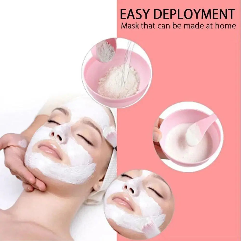 DIY Face Mask Mixing Bowl Set – Silicone Brush & Spatula Kit Face Mask Tool Set QXL