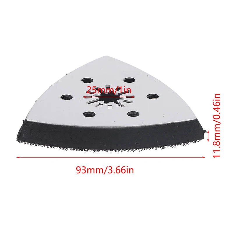 90mm Triangular Sanding Pad 6-Hole Quick-Release Velcro Triangular Sanding Pad QXL one size
