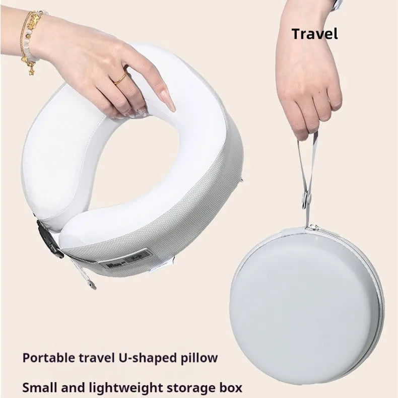Memory Foam Travel Neck Pillow | Airplane, Car & Office Travel Neck Pillow QXL