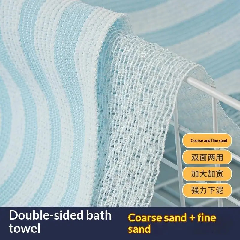 Ultra-Long Exfoliating Back Scrubber Towel with Silver Ions Exfoliating Bath Scrubber QXL
