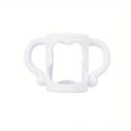 vvocci BPA-Free Silicone Baby Bottle Handle – Easy Grip Baby Bottle Handle QXL B212 White