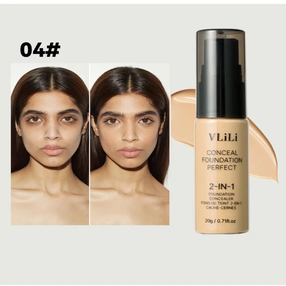 Waterproof Matte Liquid Foundation | Full Coverage Oil Control Liquid Foundation QXL