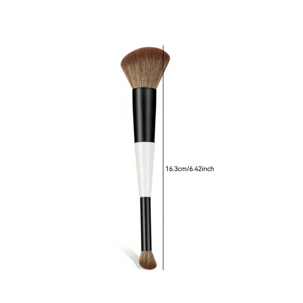 Double-Ended Makeup Brush – Foundation, Contour & Eyeshadow Makeup Brush QXL