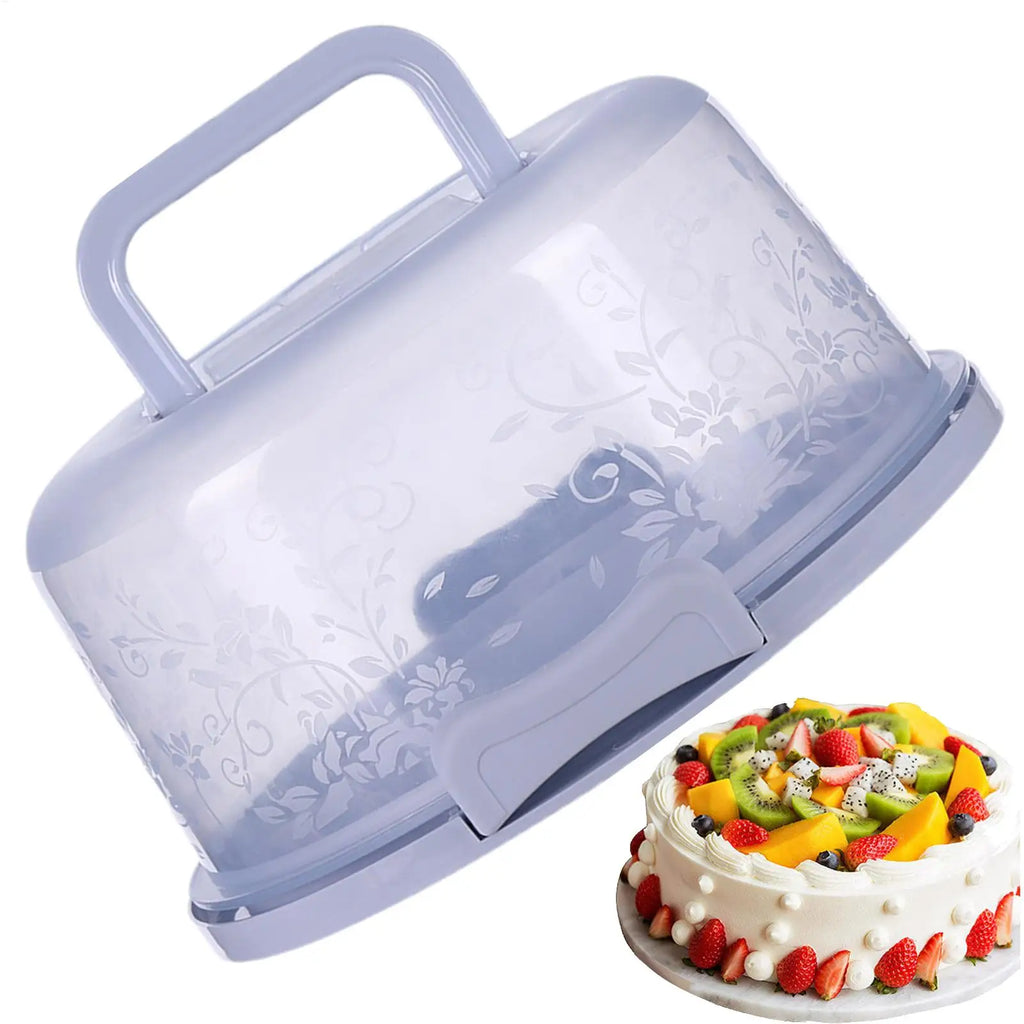 Transparent Dome Cake Carrier with Lid & Handle | Airtight Cake Storage Carrier QXL