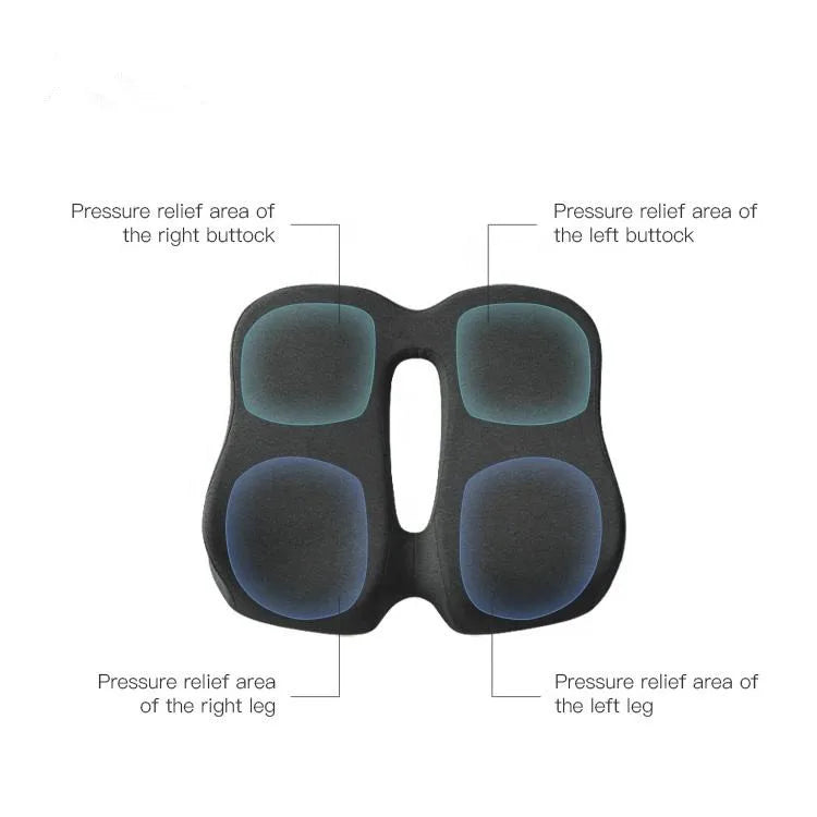 Memory Foam Seat Cushion | Ergonomic Sit Bone Support Memory Foam Cushion QXL