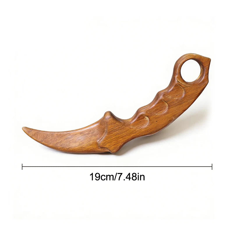 Golden Sandalwood Claw Knife | Hand-Carved Wooden Toy & Décor Wooden Toy Knife QXL