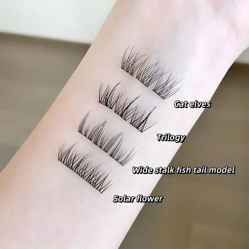 No-Glue Sunflower False Eyelashes | DIY Segmented Lash Clusters DIY False Lashes QXL