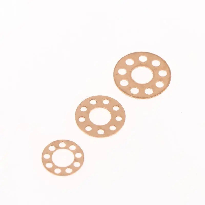 10-Pack Brass Washers for Folding Knife | Precision Gaskets Knife Pivot Washers QXL