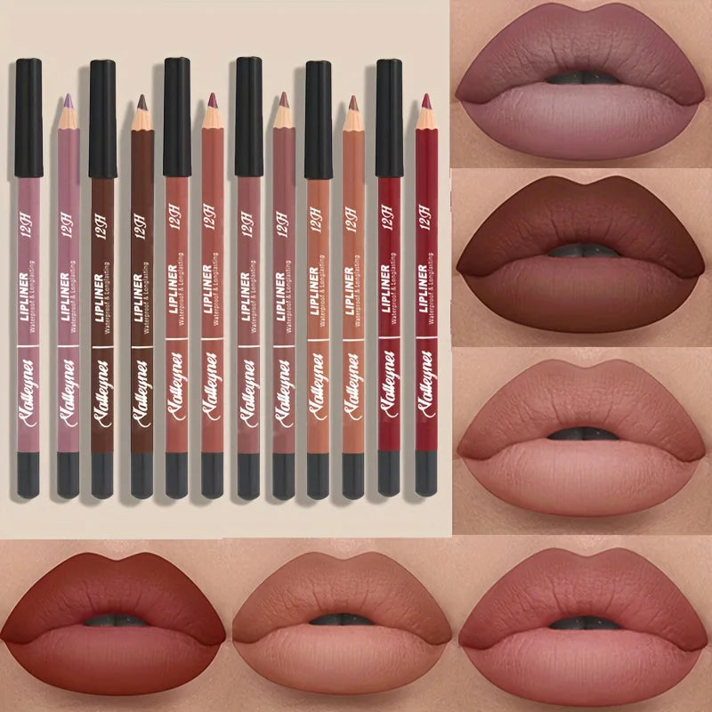 6-Color Matte Velvet Lip Liner | Waterproof & Long-Lasting Matte Lip Liner QXL