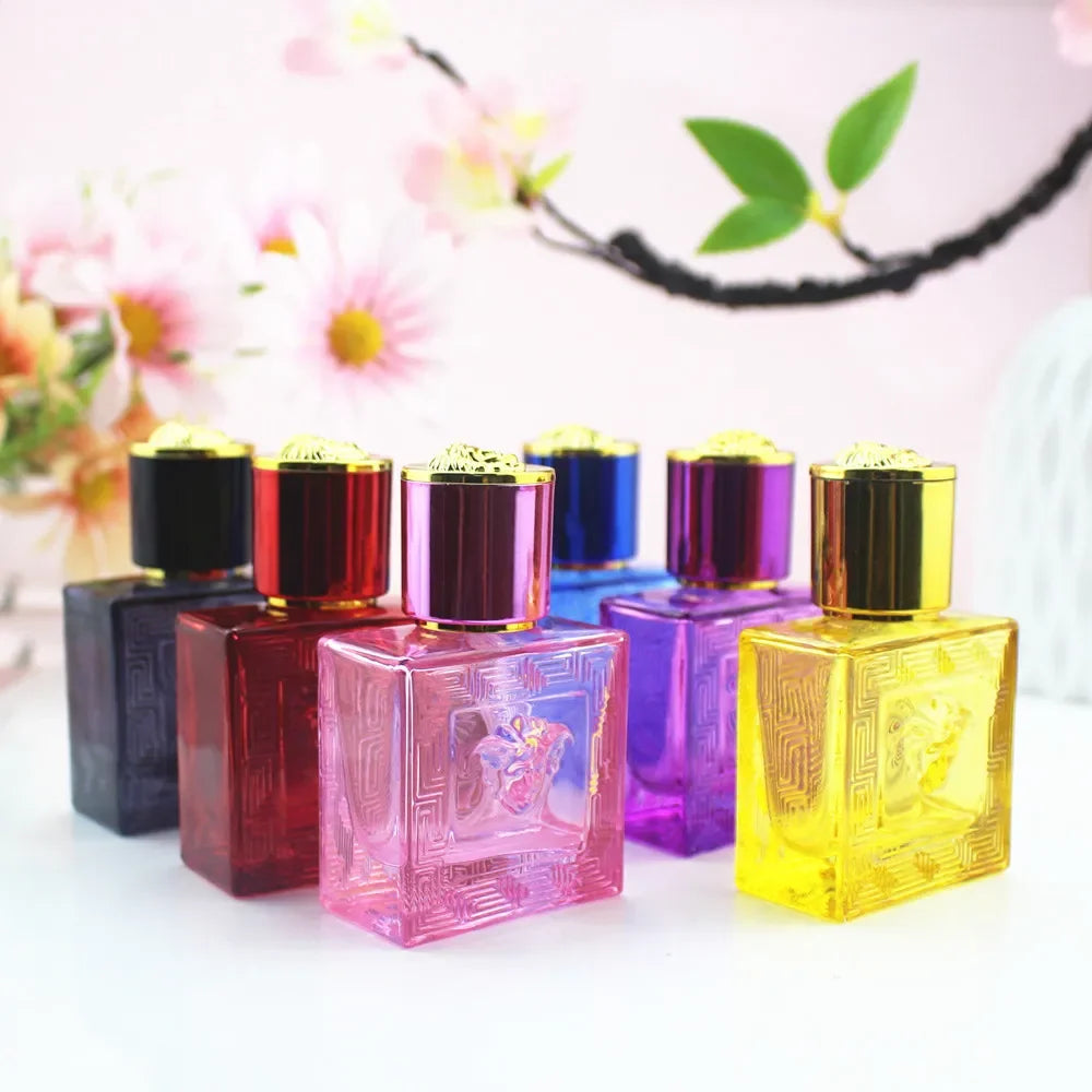 30ml Square Glass Perfume Spray Bottle | Refillable Atomizer Perfume Spray Bottle QXL