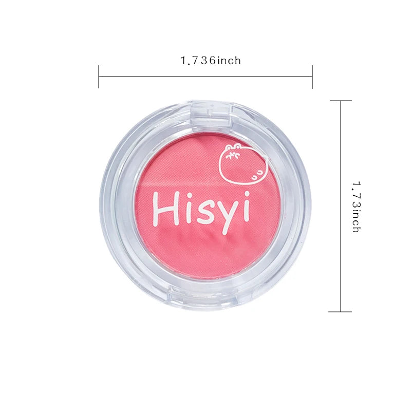 HISYI Matte Monochrome Blush Powder | Natural Nude Finish Matte Blush Powder QXL