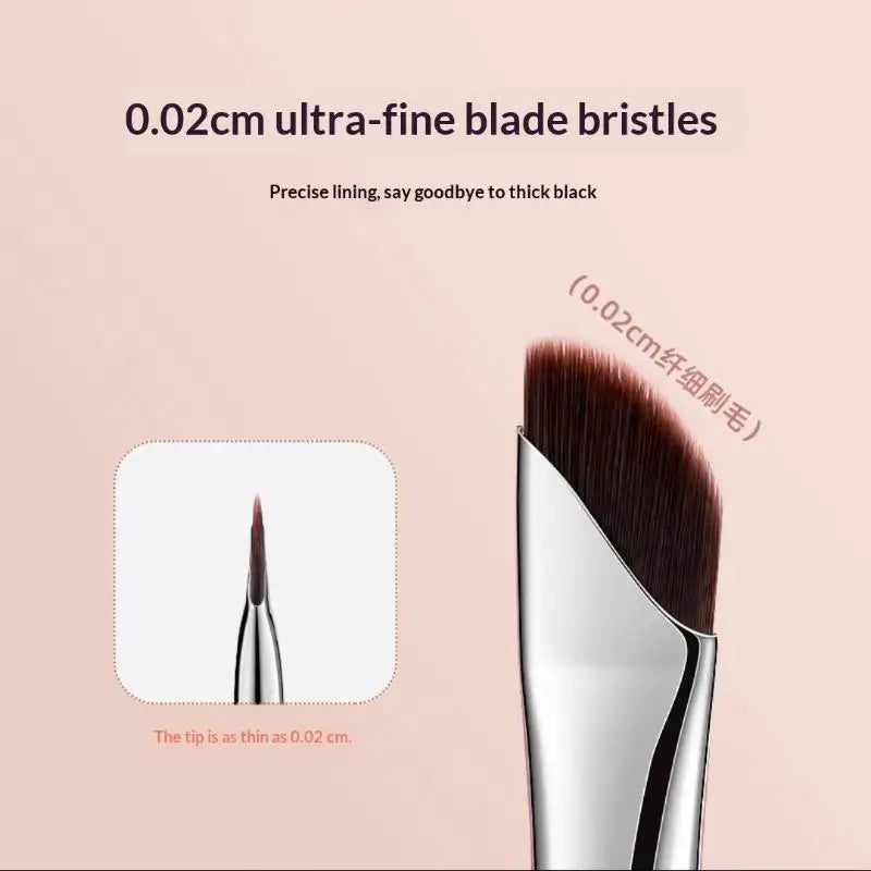 3-Pack Angled Eyeliner Brushes | Precision Blade Makeup Set Eyeliner Brush Set QXL