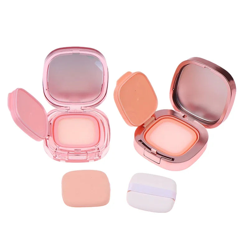 Square Empty Air Cushion Puff Box | DIY Makeup Case & Mirror Refillable Makeup Compact QXL