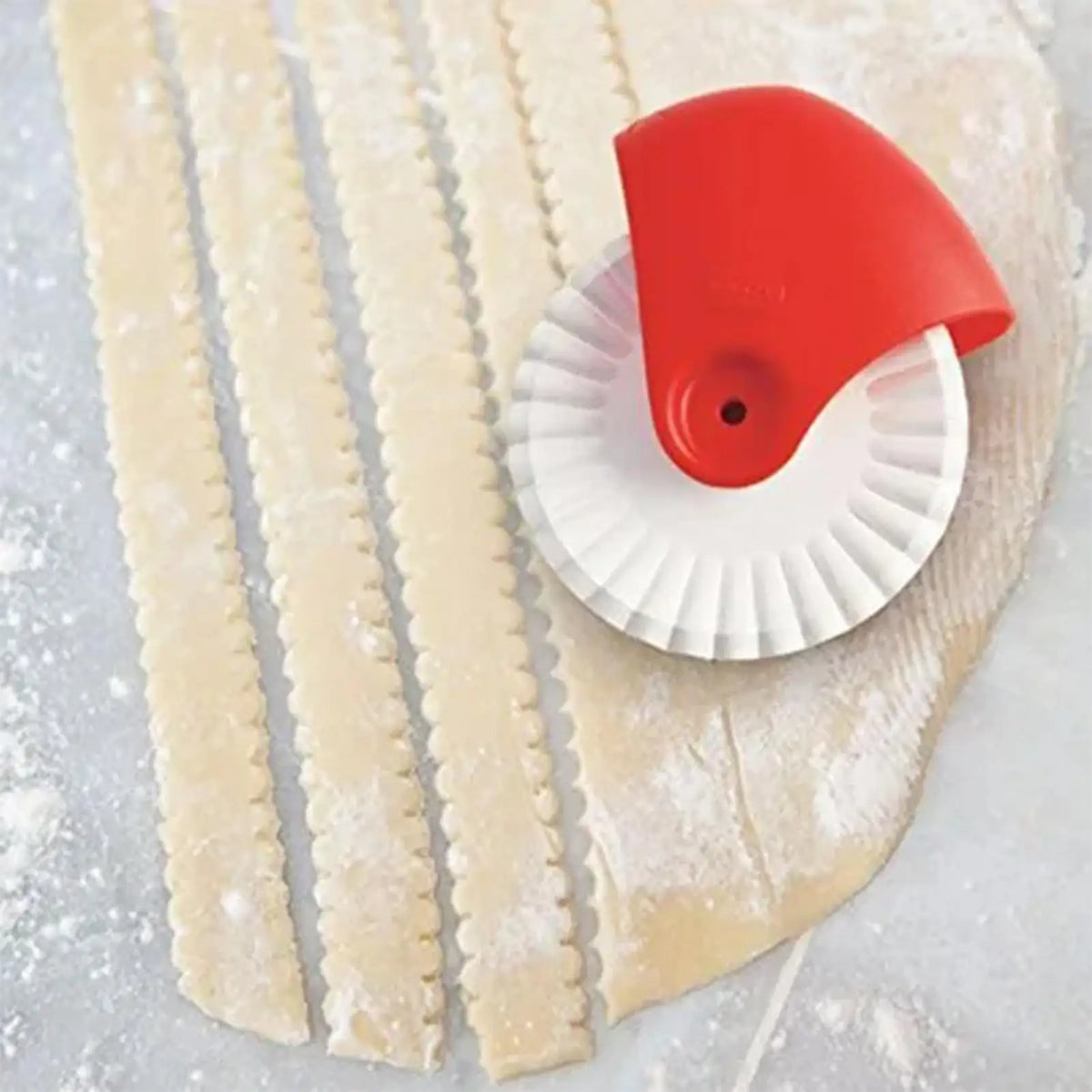 Lattice Pastry & Pizza Cutter Wheel | Pie Crust Roller Tool Pastry Cutter Wheel QXL