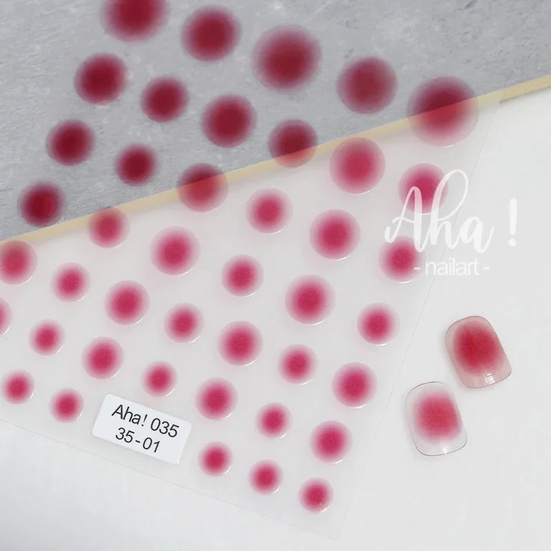 3D Halo Gradient Nail Art Stickers | Acrylic Decal Sliders Nail Art Stickers QXL