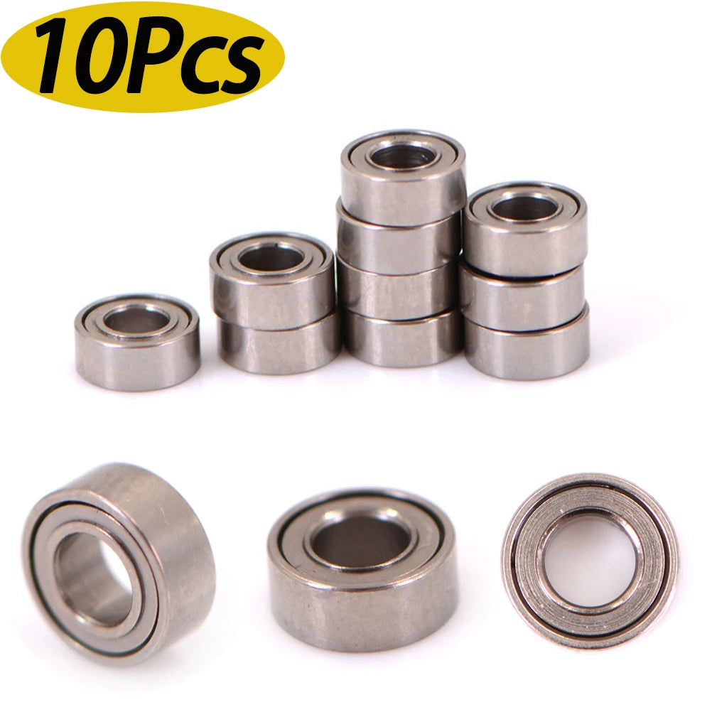 10-Pack MR63ZZ Mini Ball Bearings 3×6×2.5mm Bearing Steel Mini Ball Bearings QXL 10pcs