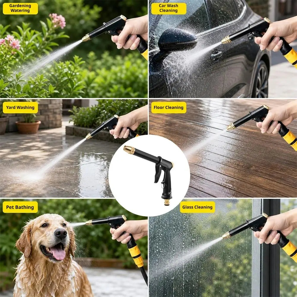 High Pressure Car Wash Water Gun | Adjustable Spray Nozzle Kit Spray Nozzle Hose Kit QXL