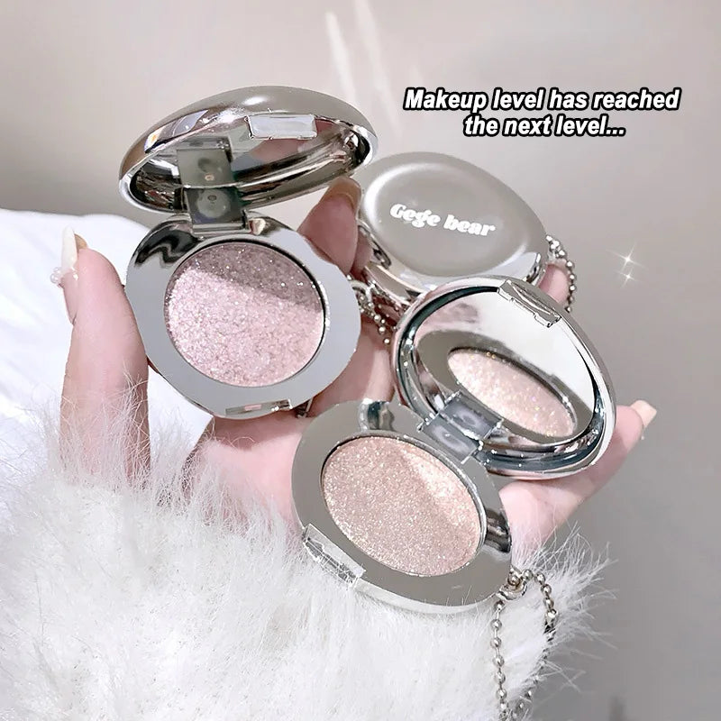 Star Diamond Shimmer Highlighter Cream – Mirror Compact Shimmer Highlighter QXL