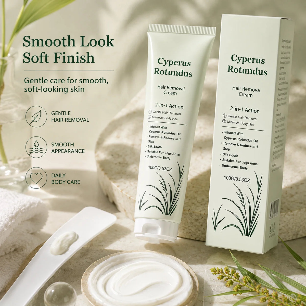 Moisturizing Hair Removal Cream | Hydrating Body Care Set Hair Removal Cream QXL