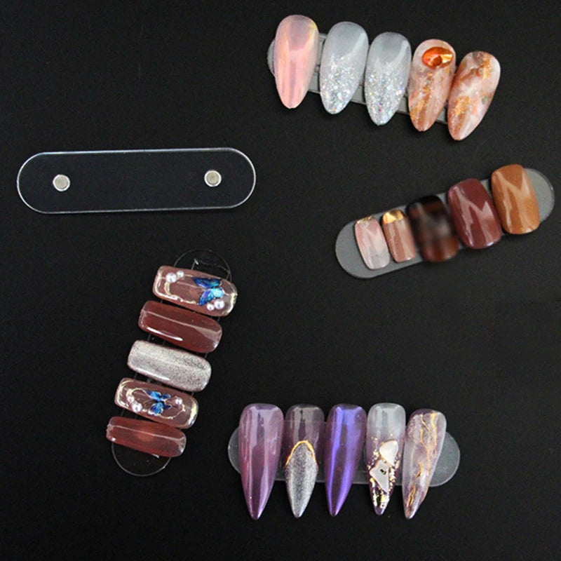 Magnetic Nail Tip Display Stand | 10/20/30 Pc Holder Nail Tip Display Stand QXL
