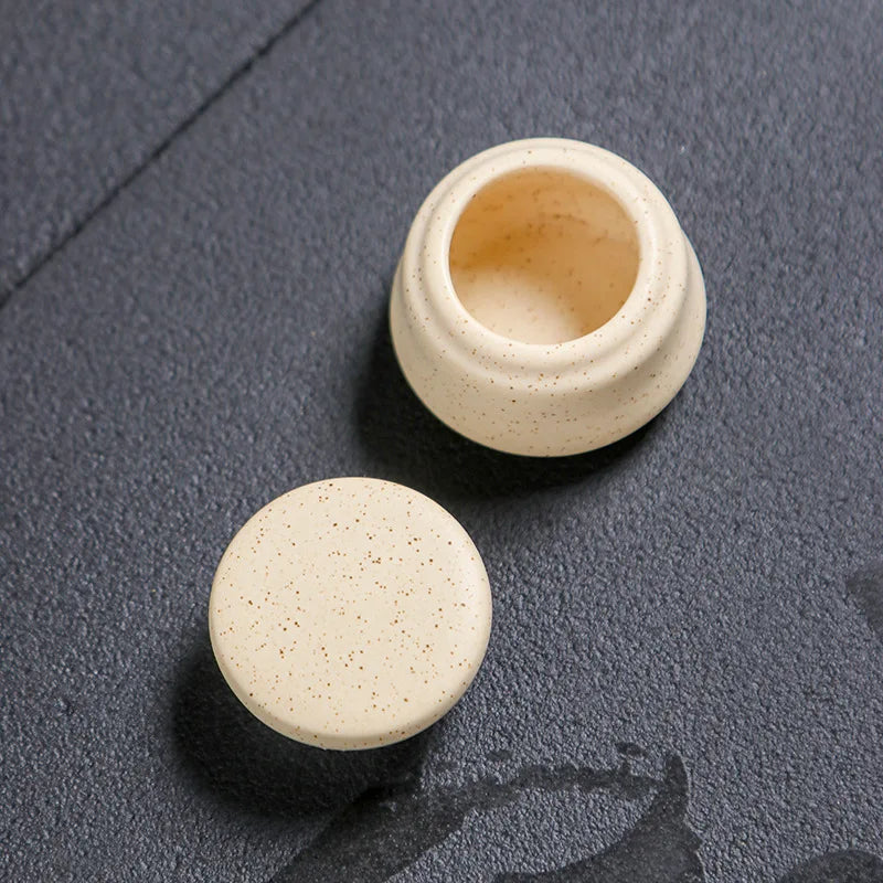 5ml Mini Ceramic Jar | Face Cream & Solid Perfume Pot Cosmetic Ceramic Jar QXL