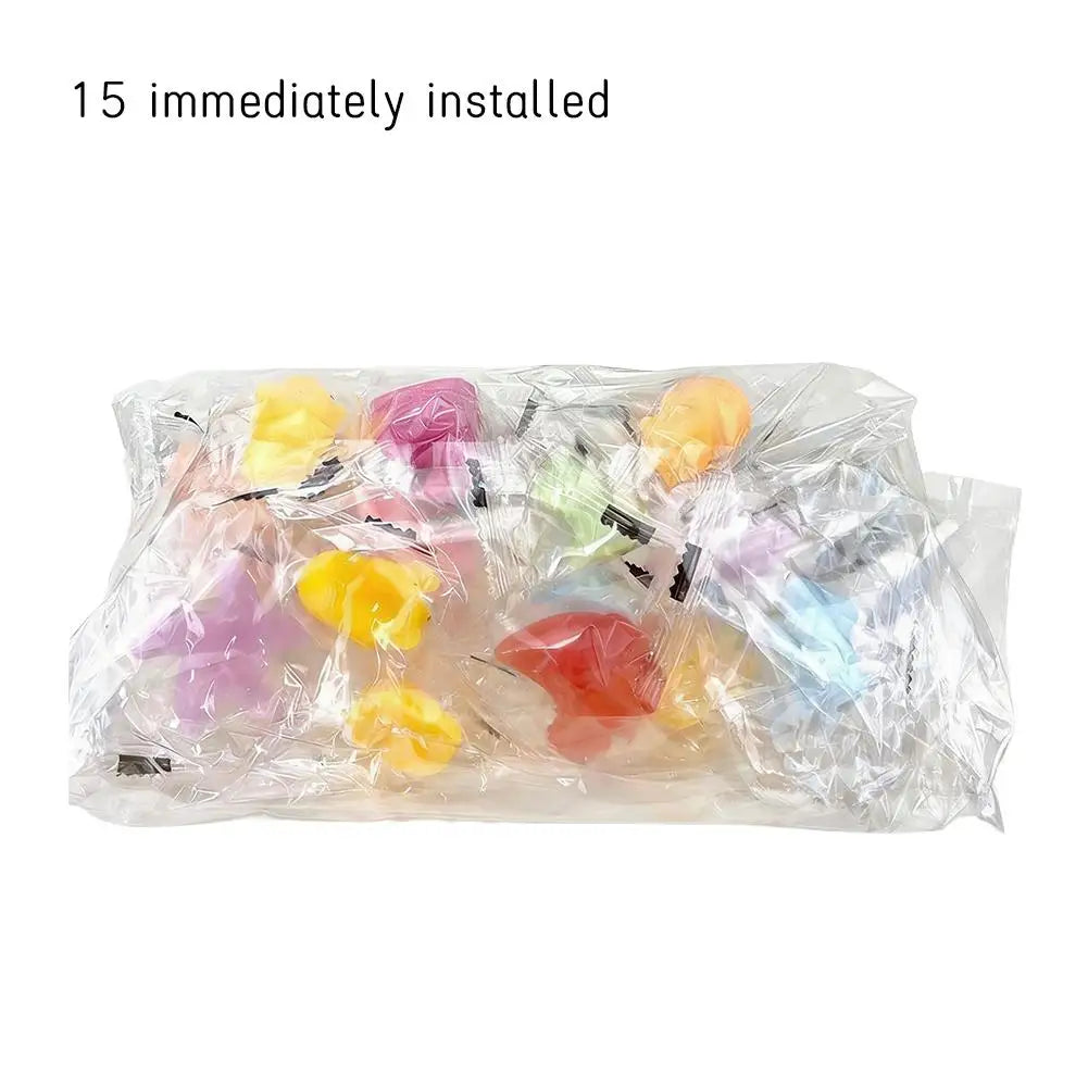 15-Pack Mini Animal Mochi Squishy Fidget Toys | Glow Party Favors Squishy Fidget Toys QXL 15pcs
