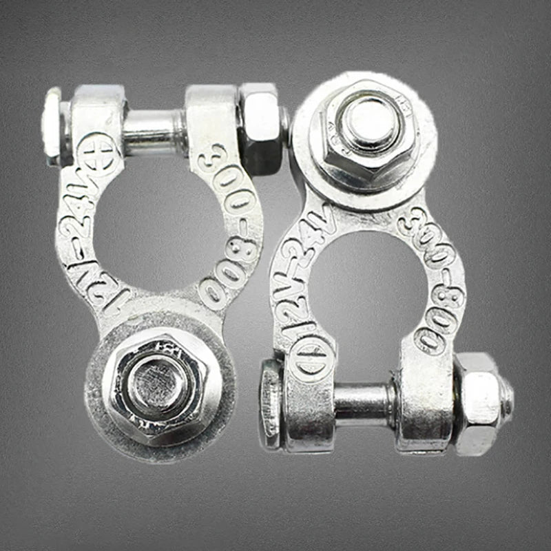 Zinc Alloy Car Battery Terminal Clamps – Positive & Negative Pair Battery Terminal Clamp QXL