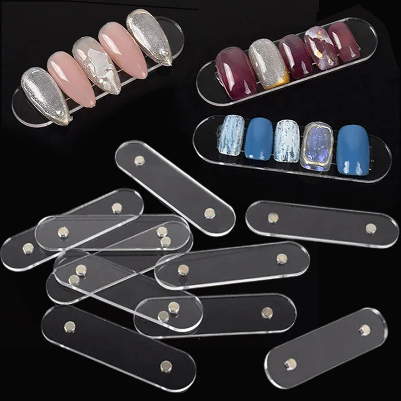 Magnetic Nail Tip Display Stand | 10/20/30 Pc Holder Nail Tip Display Stand QXL