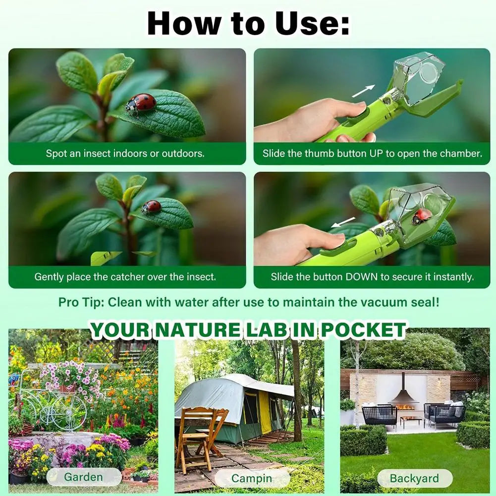 Kids Bug Catcher & Insect Observation Box with Magnifying Lens Kids Insect Explorer Toy QXL