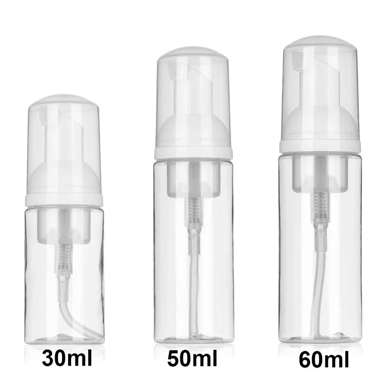 2-Pack Refillable Foam Pump Bottles 30/50/60/100ml | Soap Foam Pump Dispenser QXL