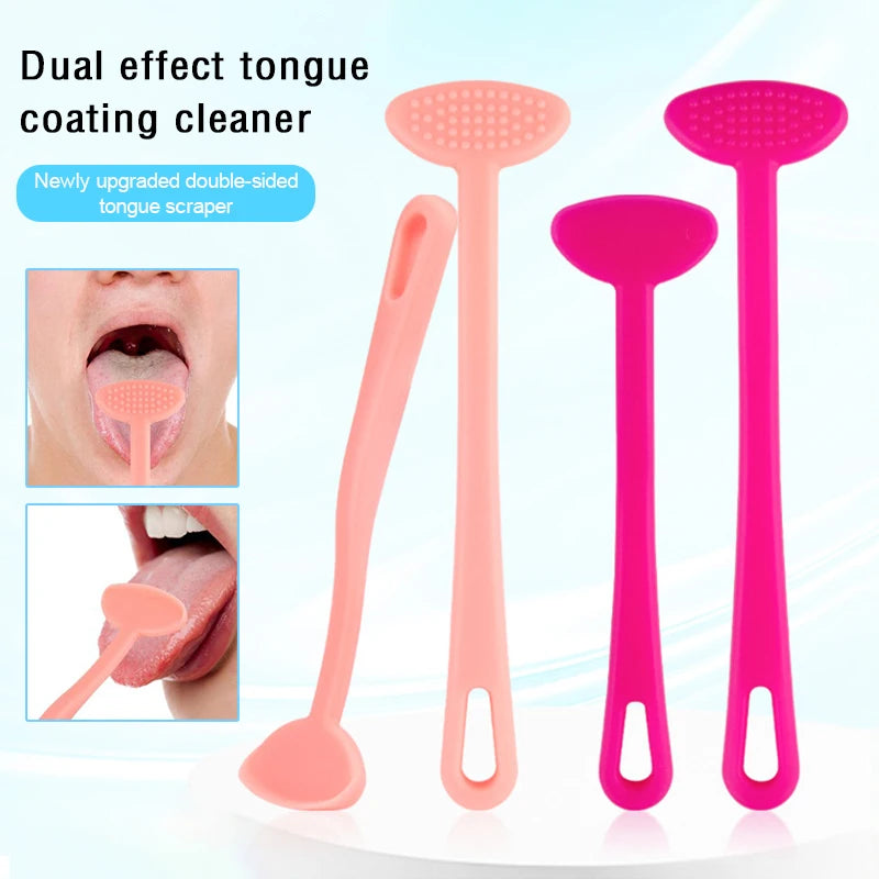 Reusable Plastic Tongue Scraper | Fresh Breath Cleaner 1-2pk Tongue Scraper QXL