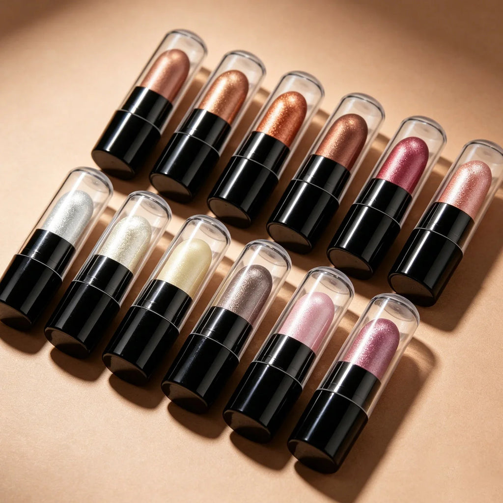 DNM 12-Color Capsule Eyeshadow Stick Set | Pearl & Shimmer Eyeshadow Stick Set QXL