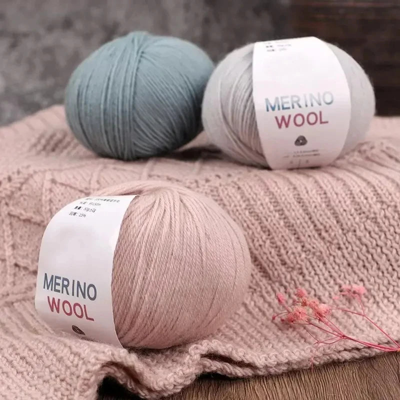 100% Merino Wool Yarn Ball | Worsted Knitting & Crochet Knitting Yarn QXL