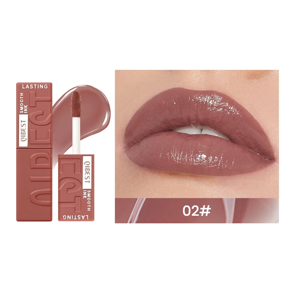 QIBEST Mirror Watery Lip Glaze | Hydrating Lip Gloss Tint Mirror Lip Glaze QXL 02