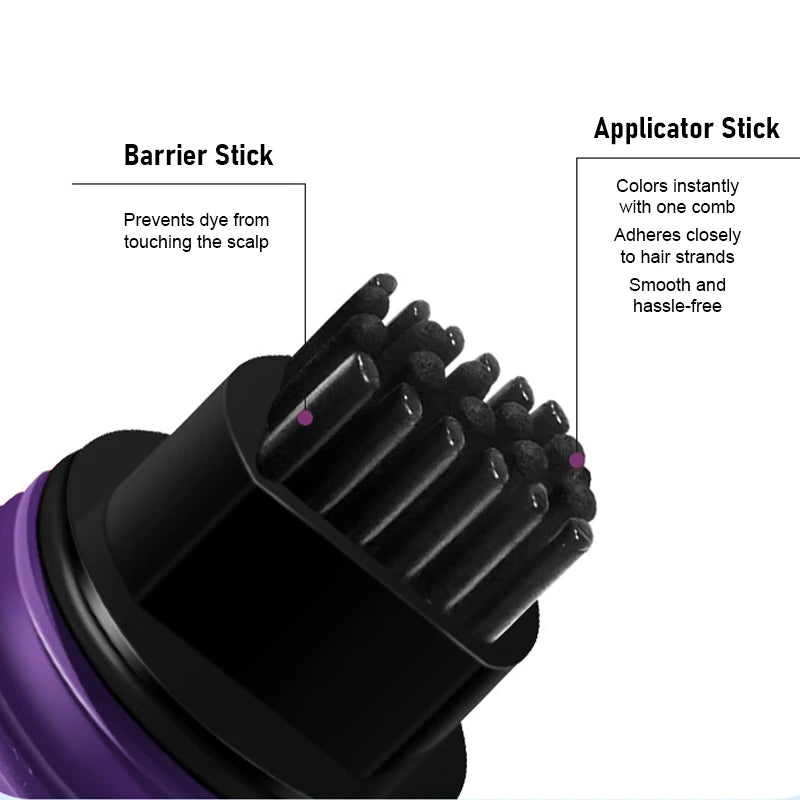 Hair Dye Stick with Built-In Comb | Gray Touch-Up Pen Hair Dye Stick QXL