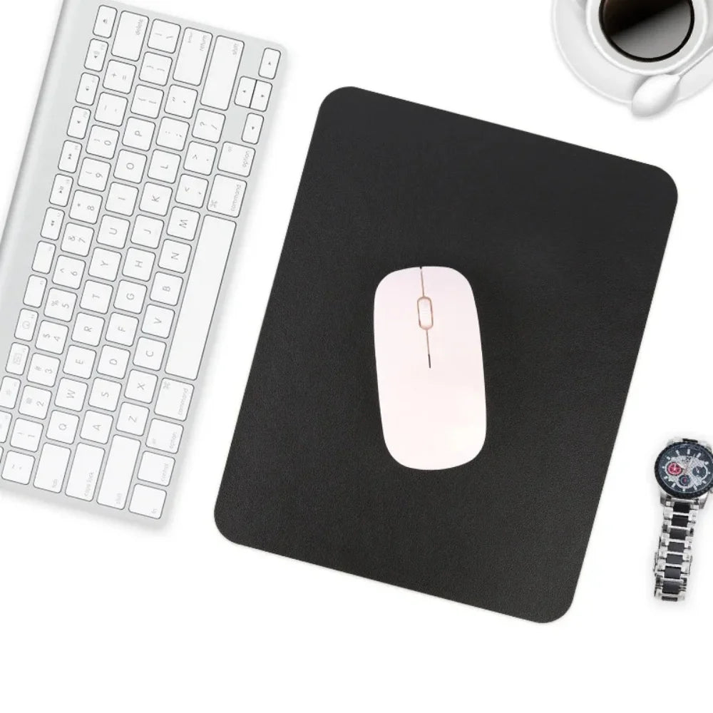 Mini PU Leather Mouse Pad – Non-Slip, Waterproof & Easy Clean Leather Mouse Pad QXL