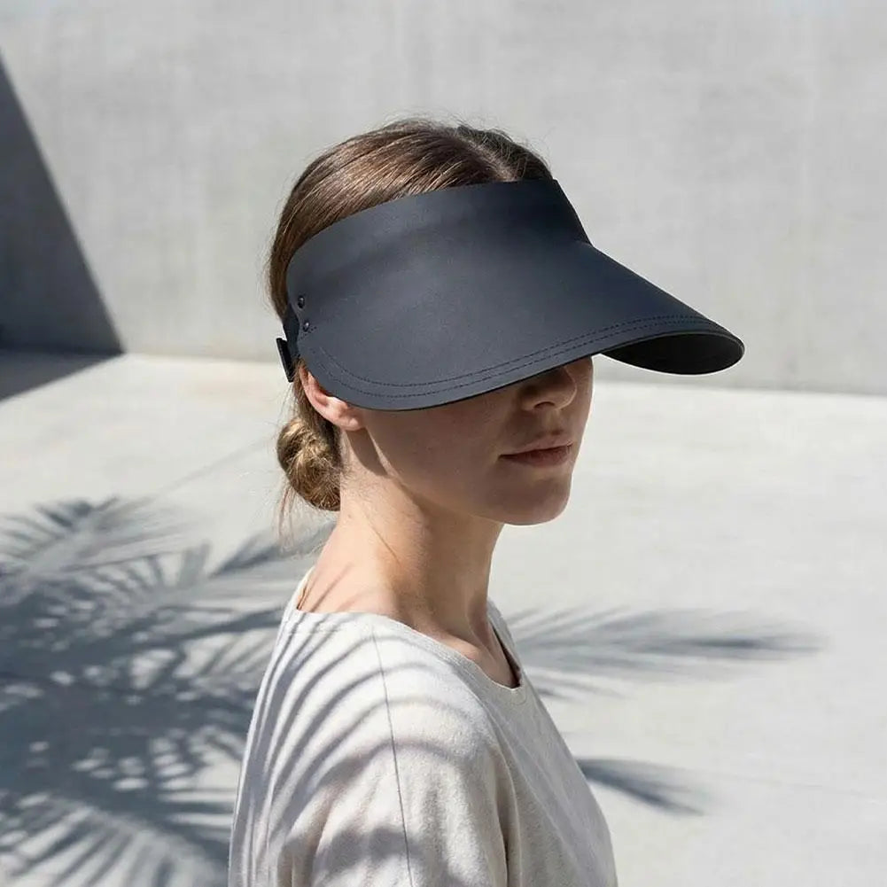 UPF 50+ Wide Brim Sun Visor Hat | Foldable & Reversible Sun Visor Hat QXL