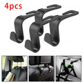 4-Pack Car Seat Headrest Hooks – Bag & Hanger Organizer Car Seat Hook QXL B238 Black-4Pcs