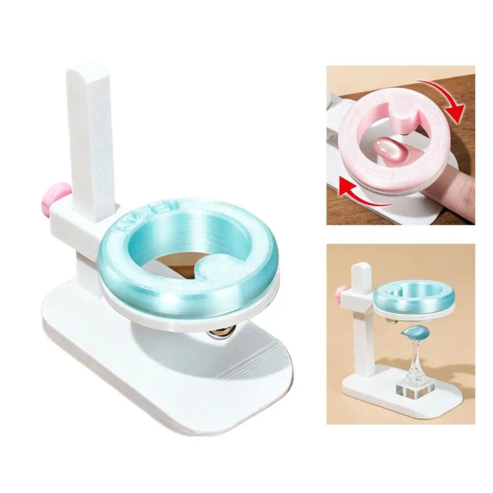 Cat Eye Nail Magnet Stand | Rotating Adjustable Manicure Tool Nail Art Magnet Tool QXL Blue CN