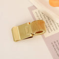 Gold Retro Metal Spring Pen Clip for Notebooks & School Pen Clip Accessory QXL A2