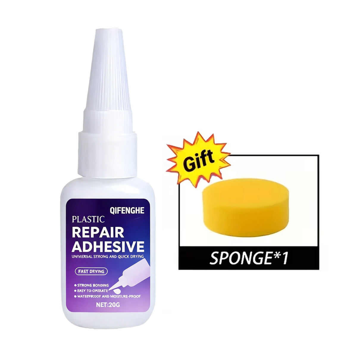 Quick-Dry Plastic Bond Adhesive | Strong Repair Glue Repair Adhesive Glue QXL Default Title