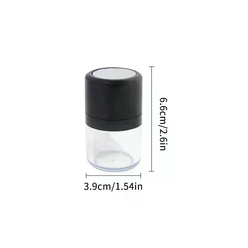 Empty Loose Powder Jar with Puff & Mirror | Travel Makeup Loose Powder Jar QXL