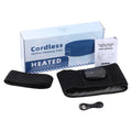 Hailicare Cordless Heated Waist Massage Belt | Red Light Therapy Heated Massage Belt QXL black
