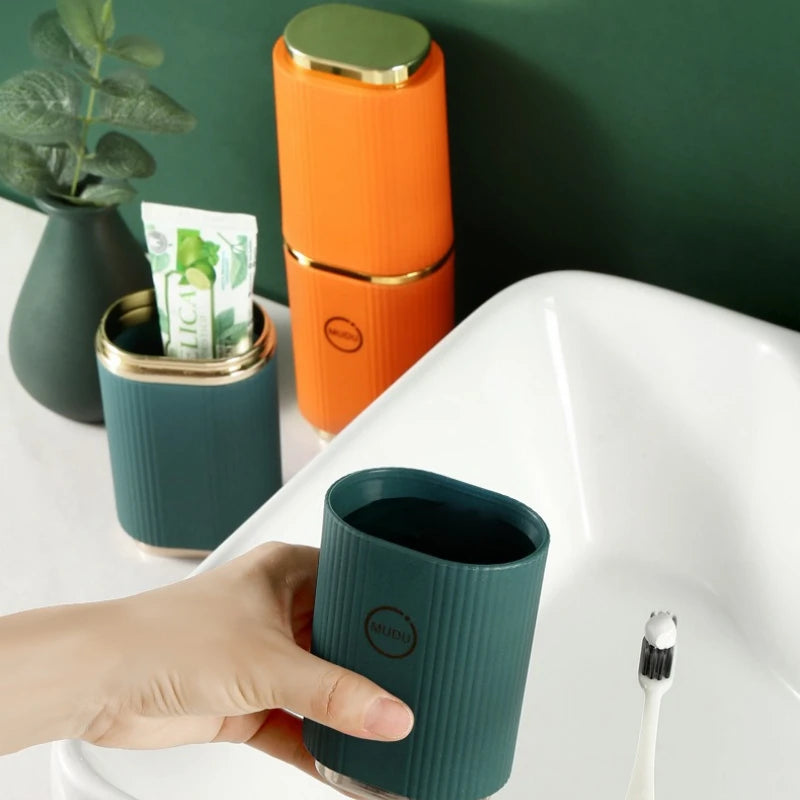 Portable Toothbrush & Toothpaste Storage Cup | Travel Mug Toothbrush Storage Cup QXL