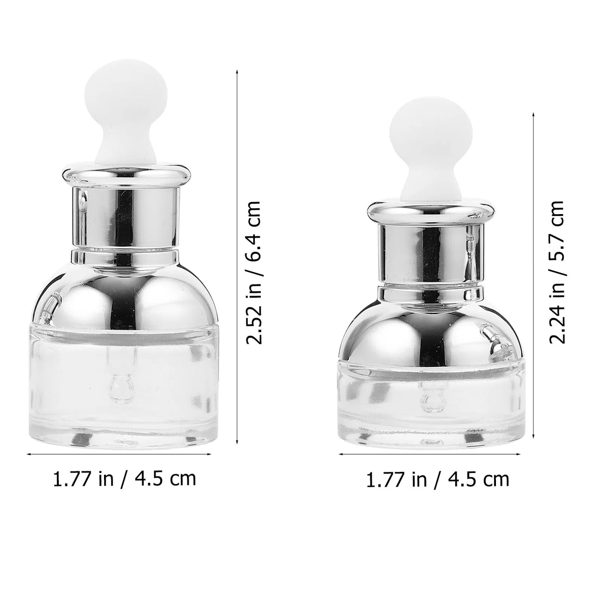 6-Pack Refillable Glass Perfume & Essential Oil Bottles 20/30ml Refillable Perfume Bottles QXL