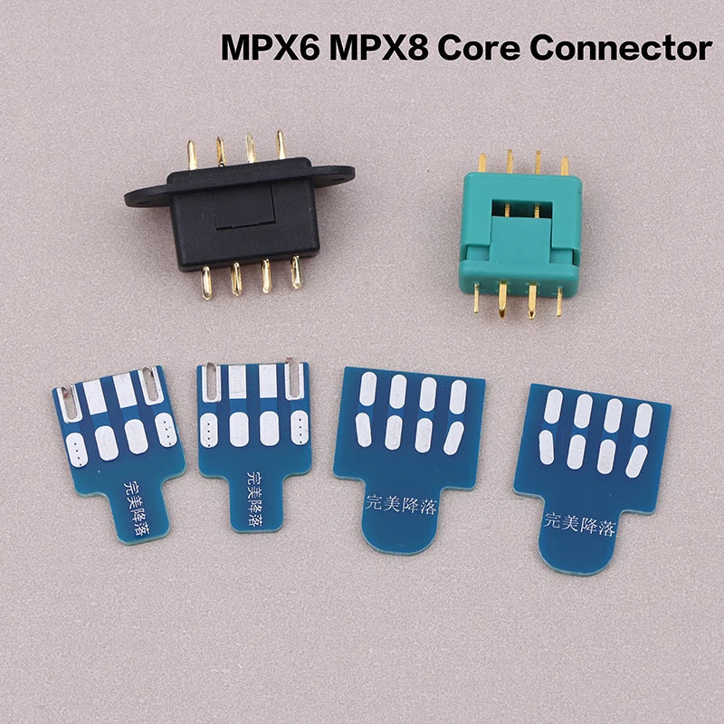 MPX 6 & 8 Core Connector Set with Soldering Board | RC Airplane RC Connector Set QXL