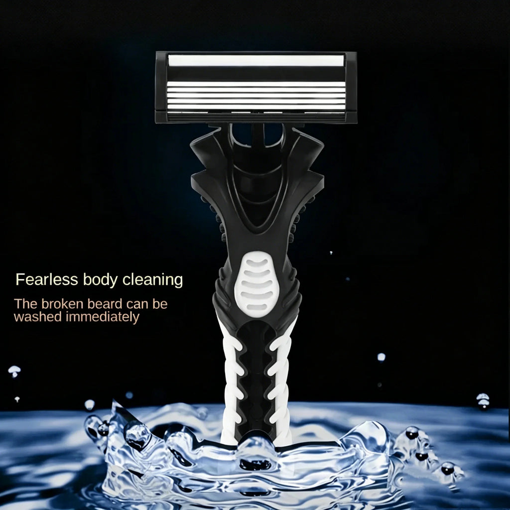 Men's 3-Piece Razor Set | 5 Safety & Straight Blades Men's Razor Set QXL