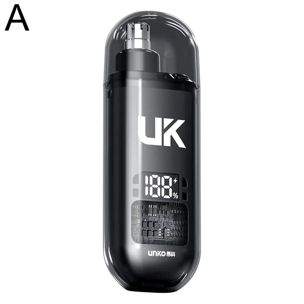 Rechargeable Electric Nose & Ear Hair Trimmer Mini Clipper Nose Hair Trimmer QXL Black